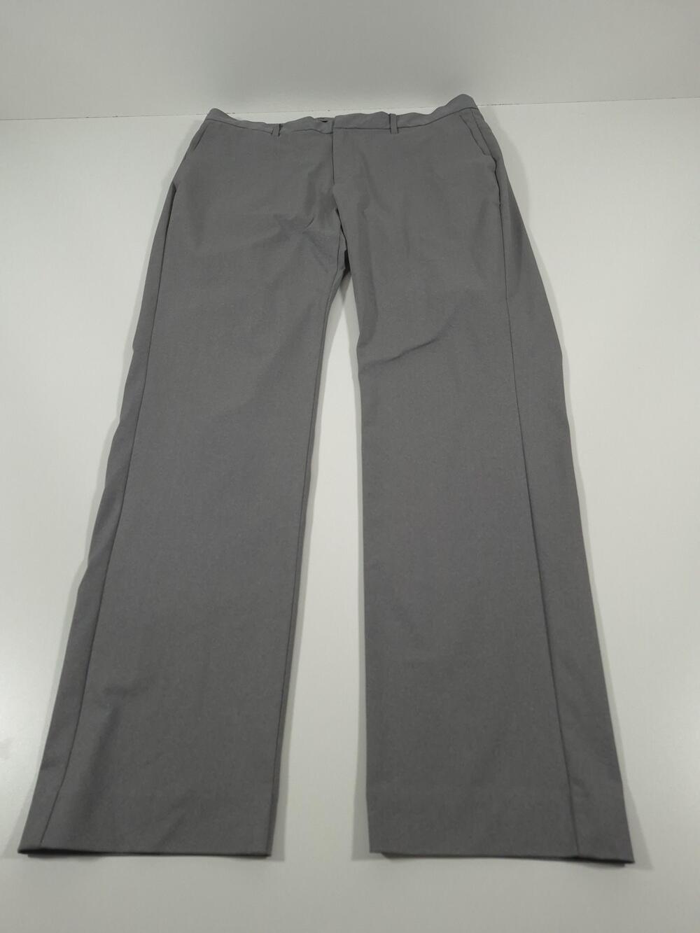 Ministry Of Supply Dress Pants Mens 36x34 Gray Tech Flat Front Workwear